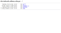 Desktop Screenshot of downloads.ulima.edu.pe